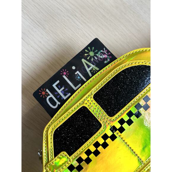 SOLD OUT!  Delia's Taxi Cab Crossbody Bag 90's / Y2K style - NEW - Picture 2 of 4